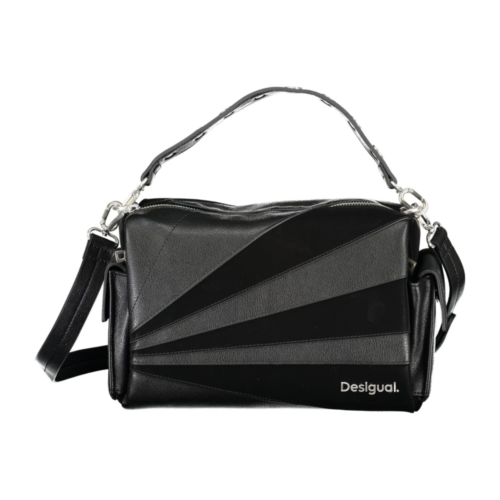 Desigual Zwarte Schoudertas met Afneembare Band Black Dames