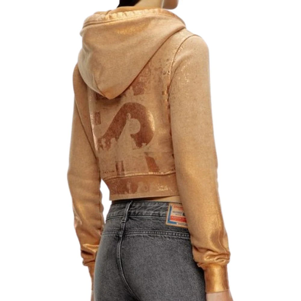 Diesel Slim Hoodie Brown Dames