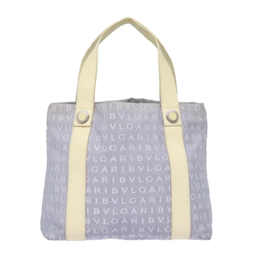 Bvlgari Vintage Pre-owned Canvas totes Blue Dames