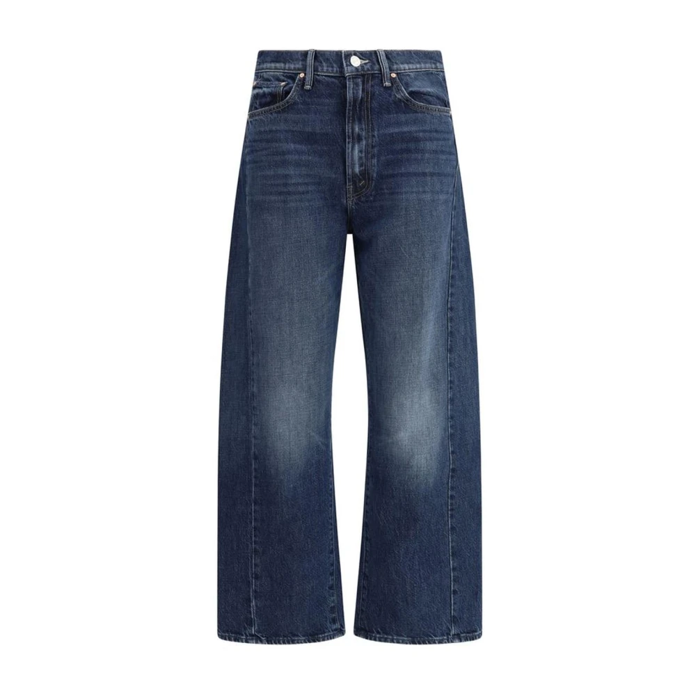 Mother Wijde katoenen enkel jeans Blue Dames