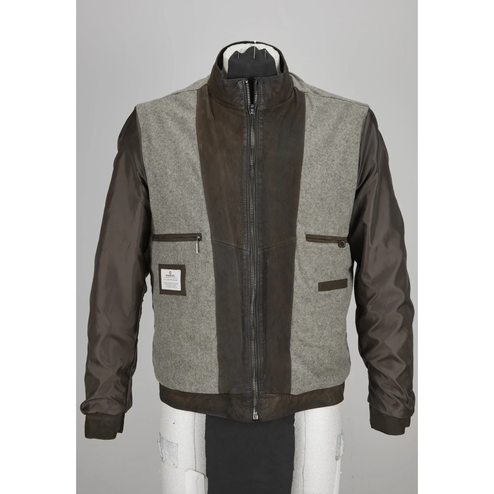 Milestone Italiaans Leren Bikerjack Brown Heren