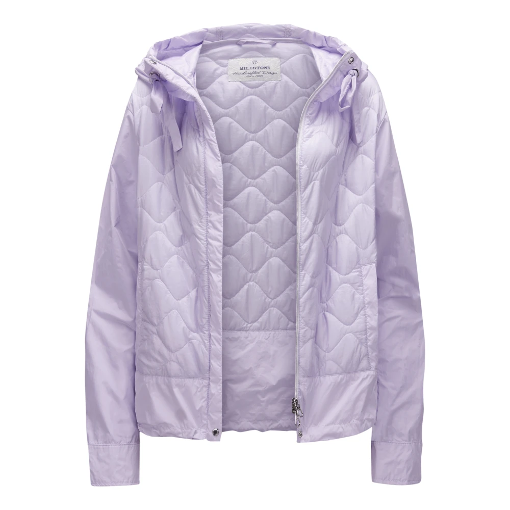 Milestone Sportieve Ribstop Jas met Parachutesilk Purple Dames
