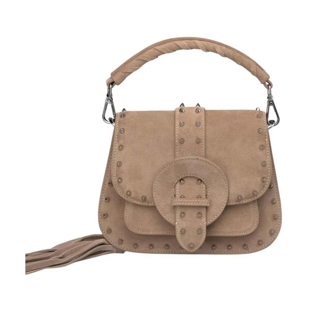 Alma en Pena Studded handtassen Brown Dames