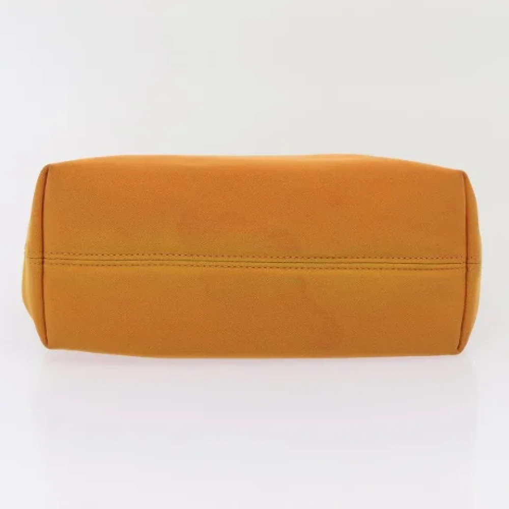 Salvatore Ferragamo Pre-owned Canvas handbags Orange Dames