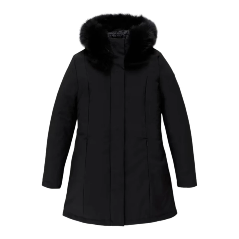 RefrigiWear Pälsjacka med Logosleeve Black, Dam