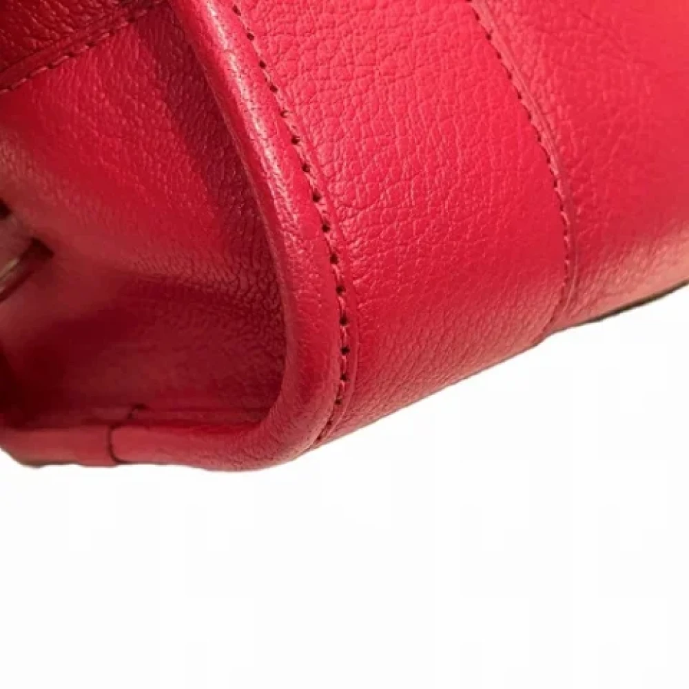 Loewe Pre-owned Leather handbags Red Dames