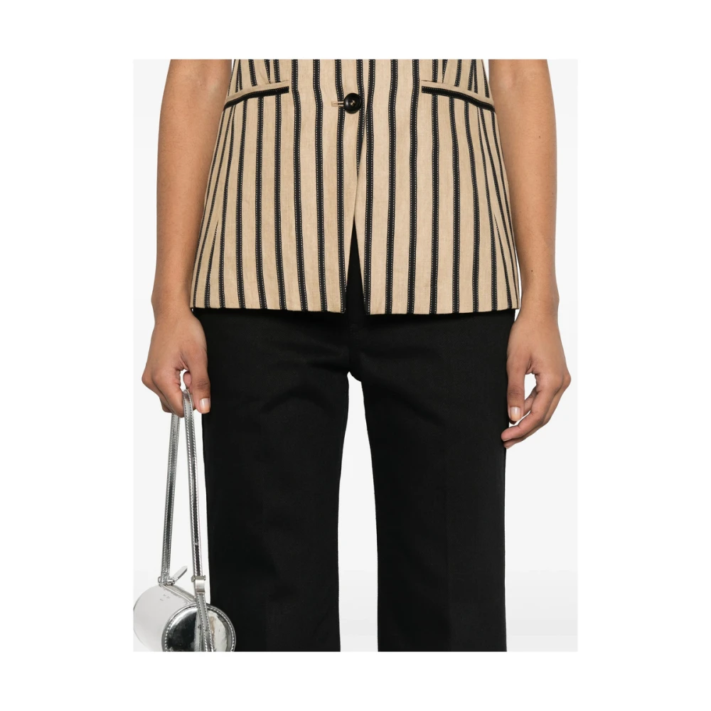 Jil Sander Zwarte Klassieke Jeans met Verborgen Rits Black Dames