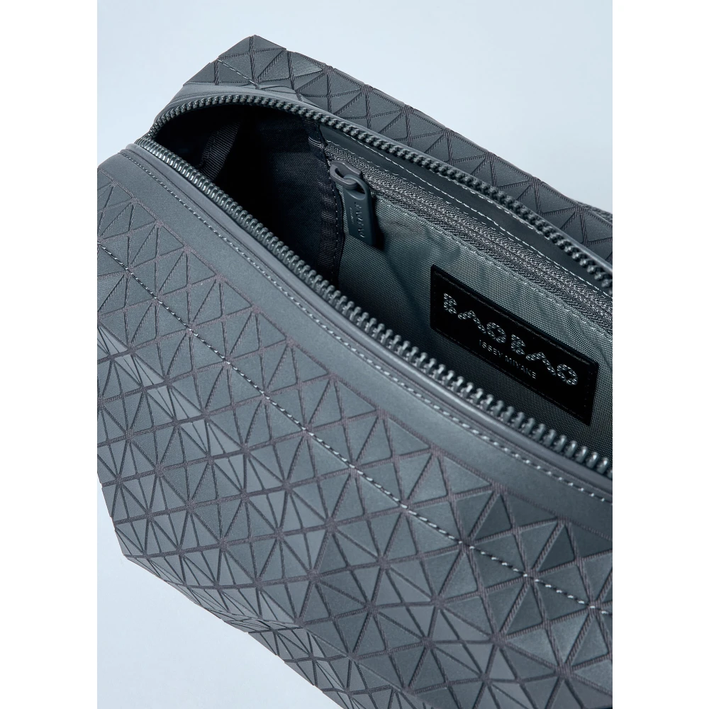 Issey Miyake Geometrische Tegels Crossbody Tas Gray Heren
