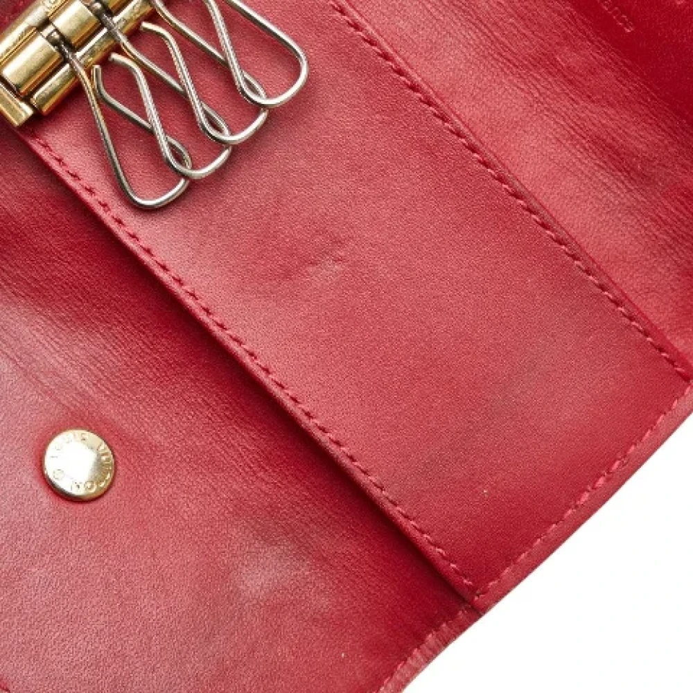 Louis Vuitton Vintage Pre-owned Leather key-holders Red Dames
