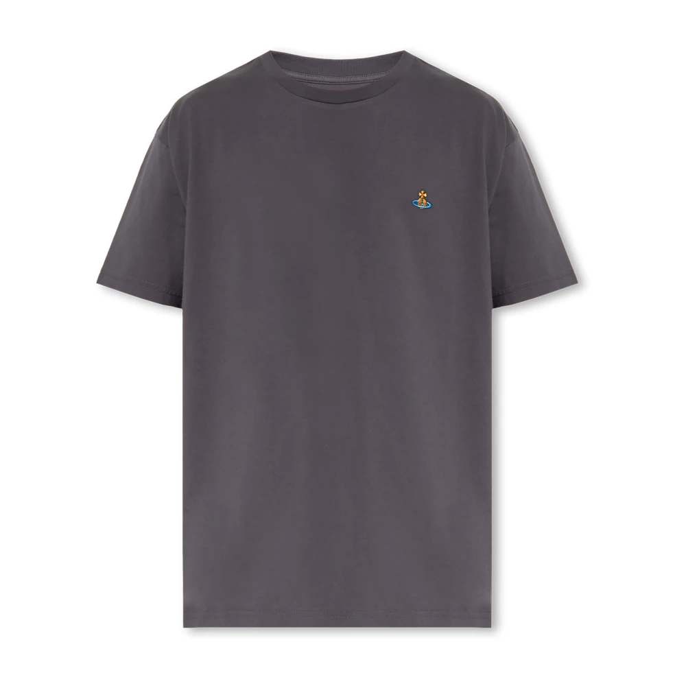 Vivienne Westwood T-shirt met logo Gray Heren