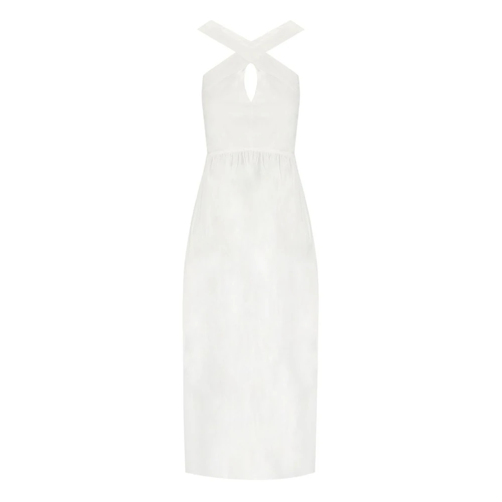 Max Mara Witte Stelvio Strandkleding Jurk White Dames