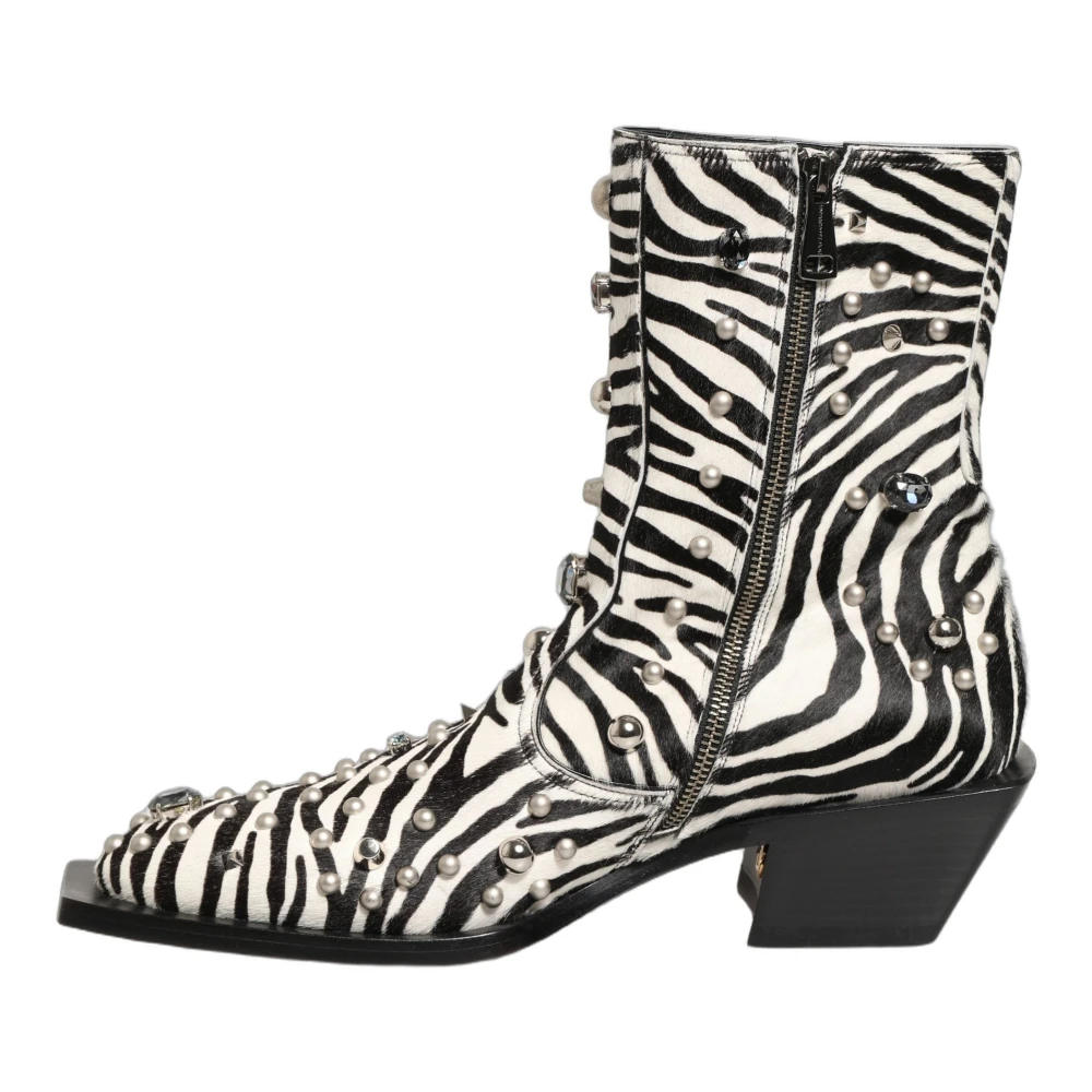 Dolce & Gabbana Men's Multicolor Lollo Boots - Cowboy & Biker Boots - 10 Uk - Shoes