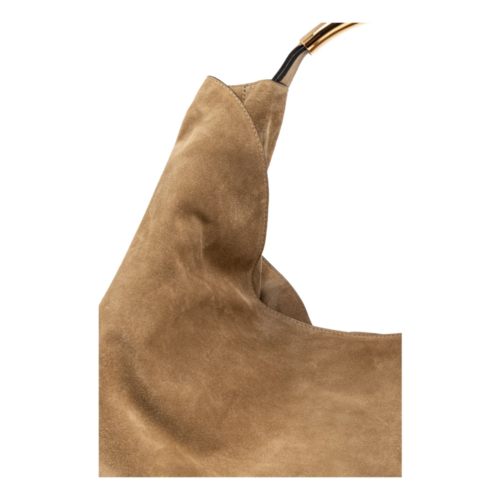 Moschino Suède shopper tas Beige Dames