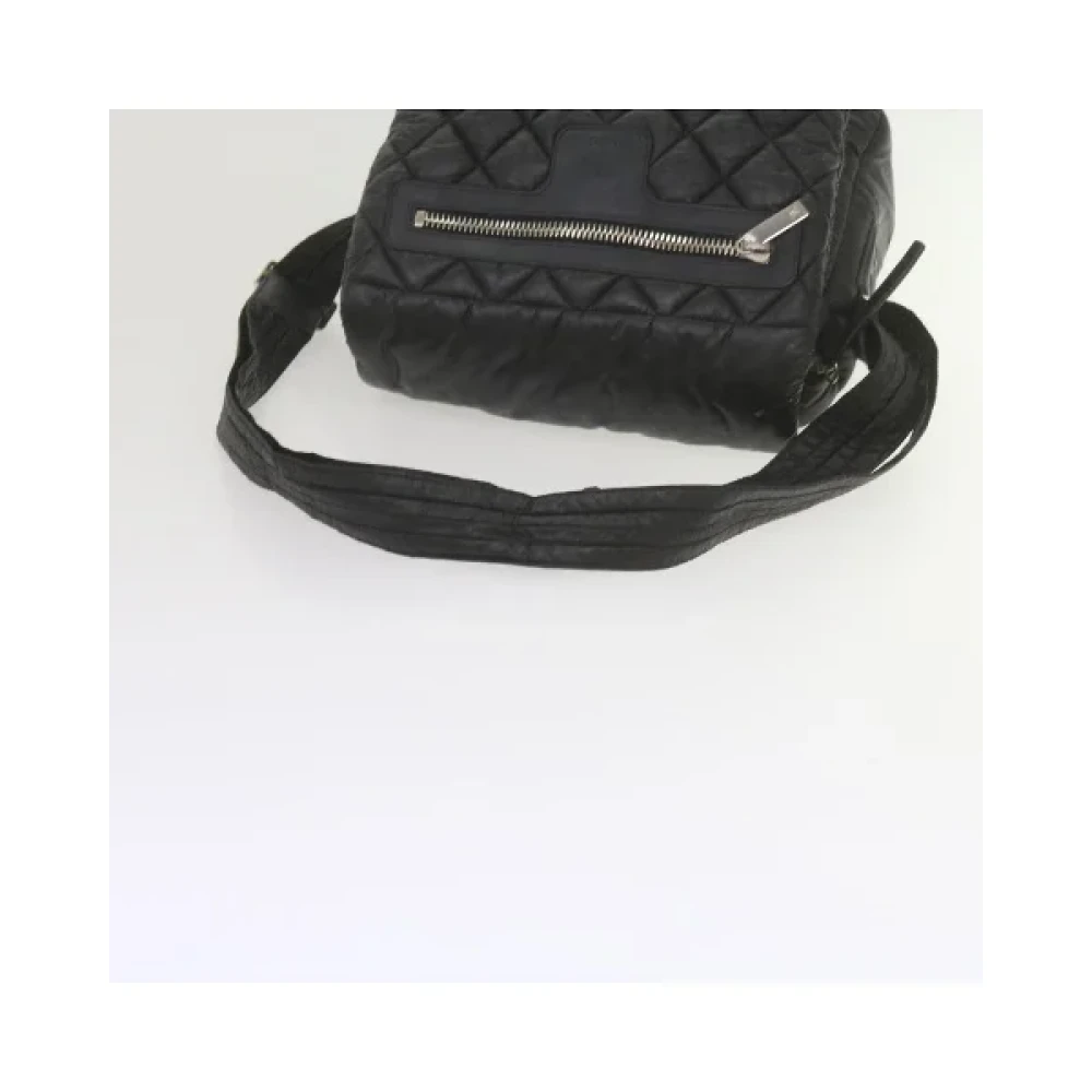 Chanel Vintage Pre-owned Nylon shoulder-bags Black Dames