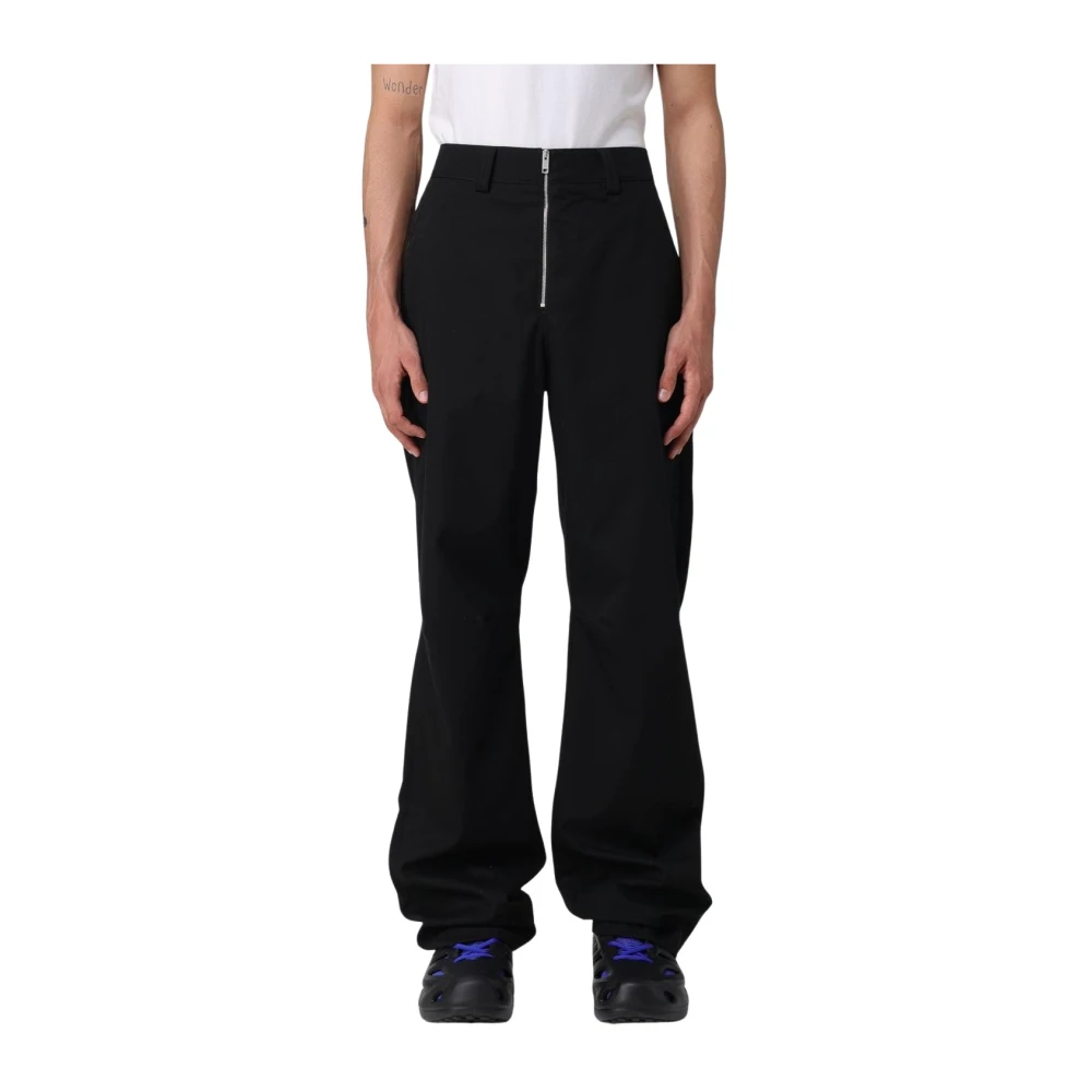 Ambush Men's Black Zipfront Trousers - Wide Trousers - M - Trousers