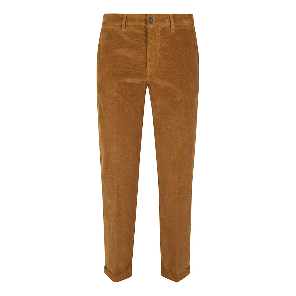 Fay Stretch fluwelen cognac broek Brown Dames