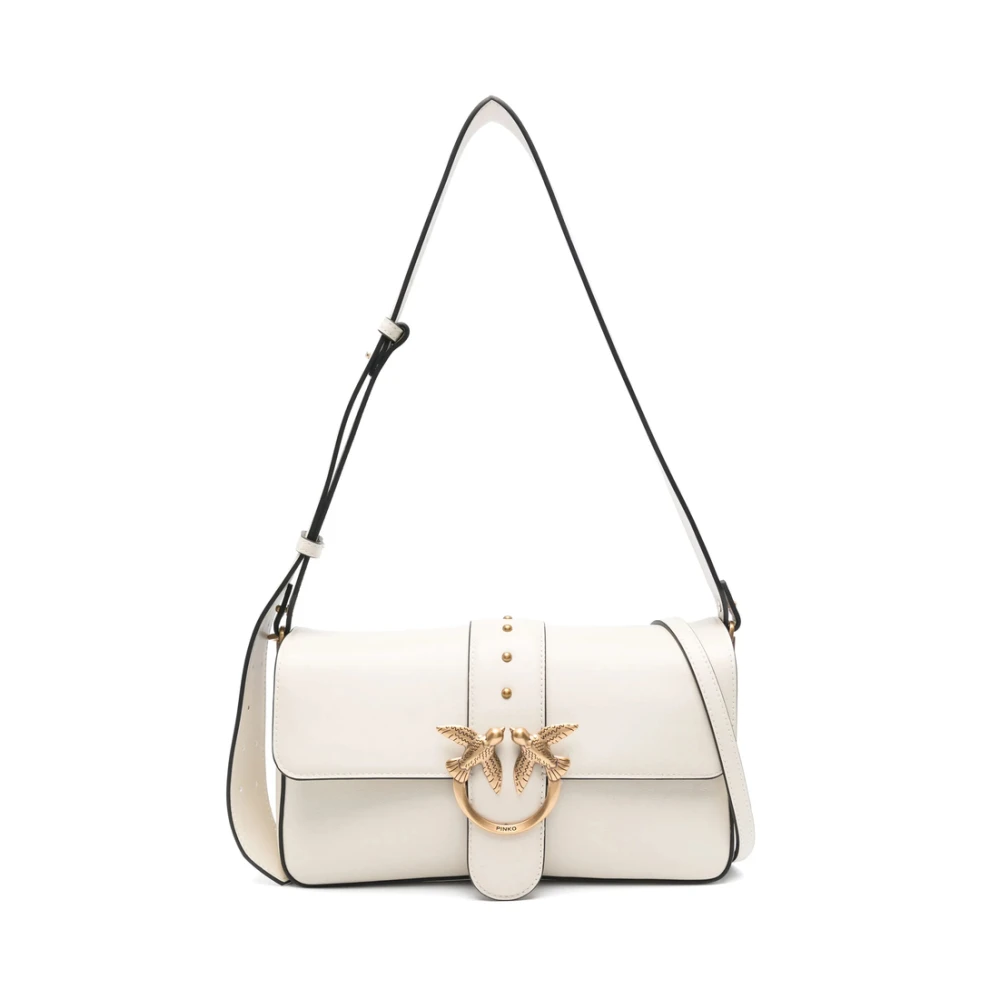 Pinko Love Birds Amandel Beige Schoudertas Beige Dames