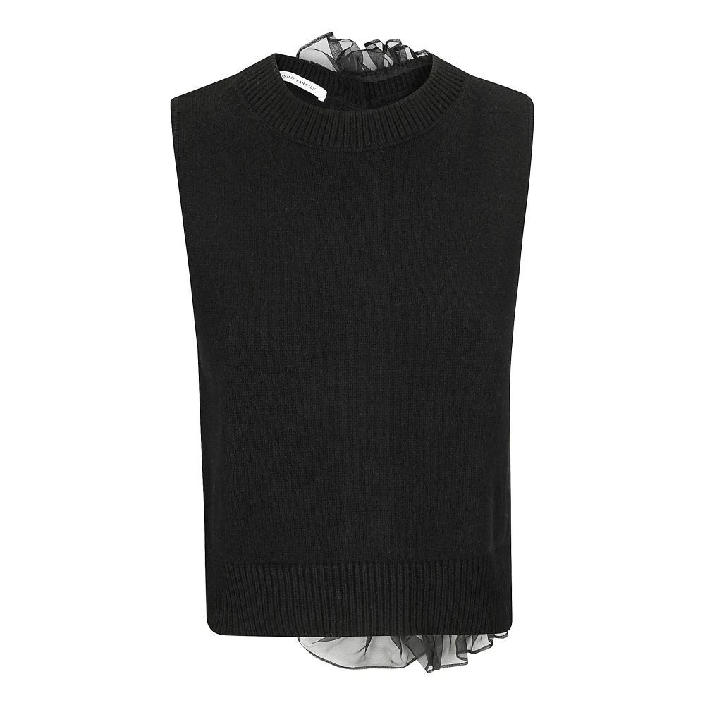 Cecilie Bahnsen Kasjmier Zwart Vest Black Dames