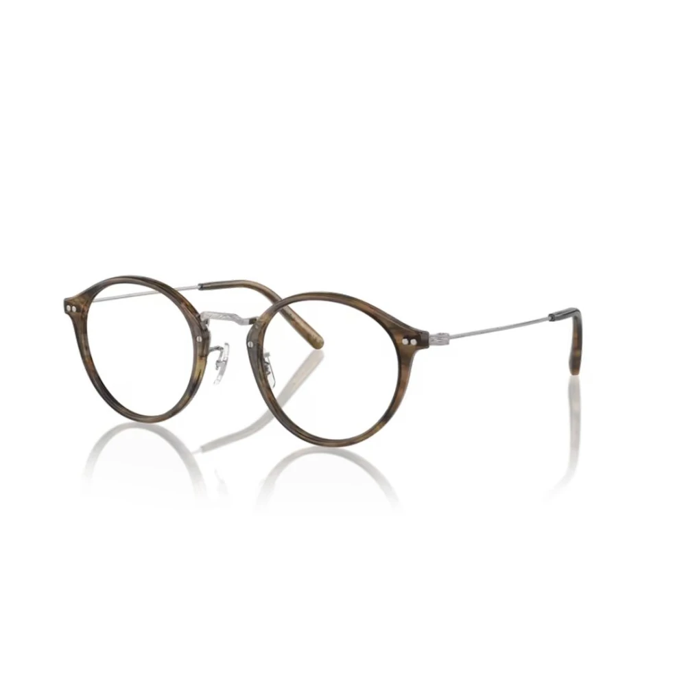 Oliver Peoples Klassieke ronde metalen montuurbril Brown Unisex