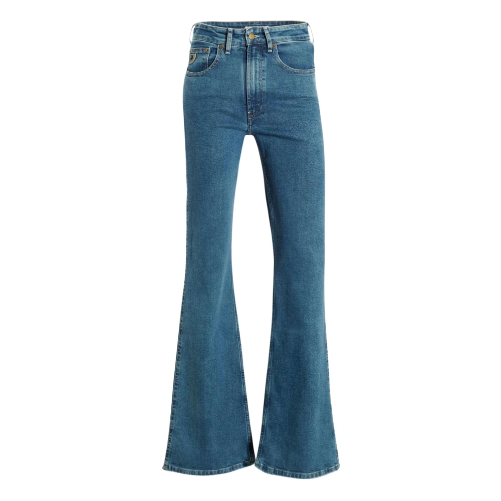 Lois high waist flared jeans Riley green stone