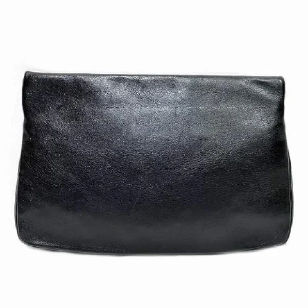 Jimmy Choo Pre-owned Leather clutches Black Dames