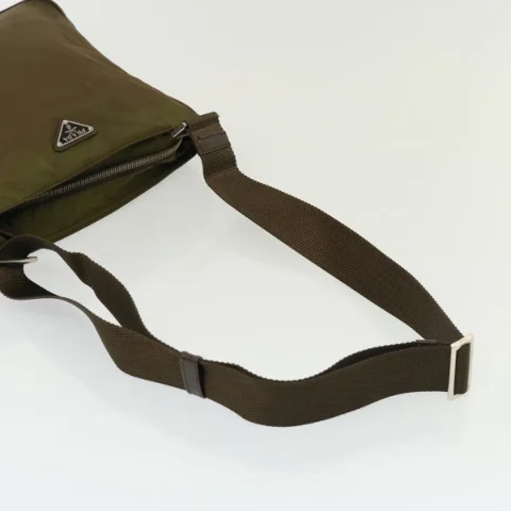 Prada Vintage Pre-owned Coated canvas prada-bags Brown Dames