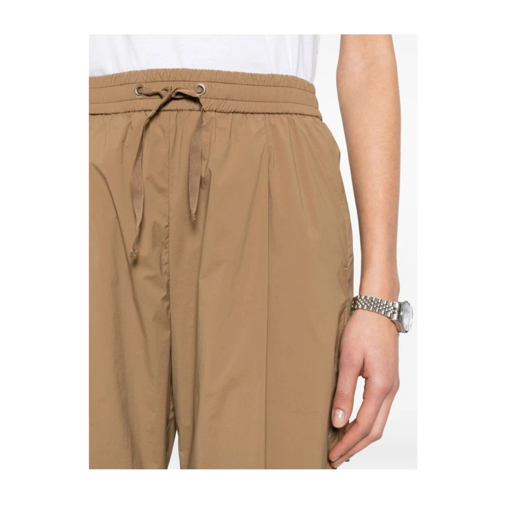 Herno Cropped Trousers Brown Dames