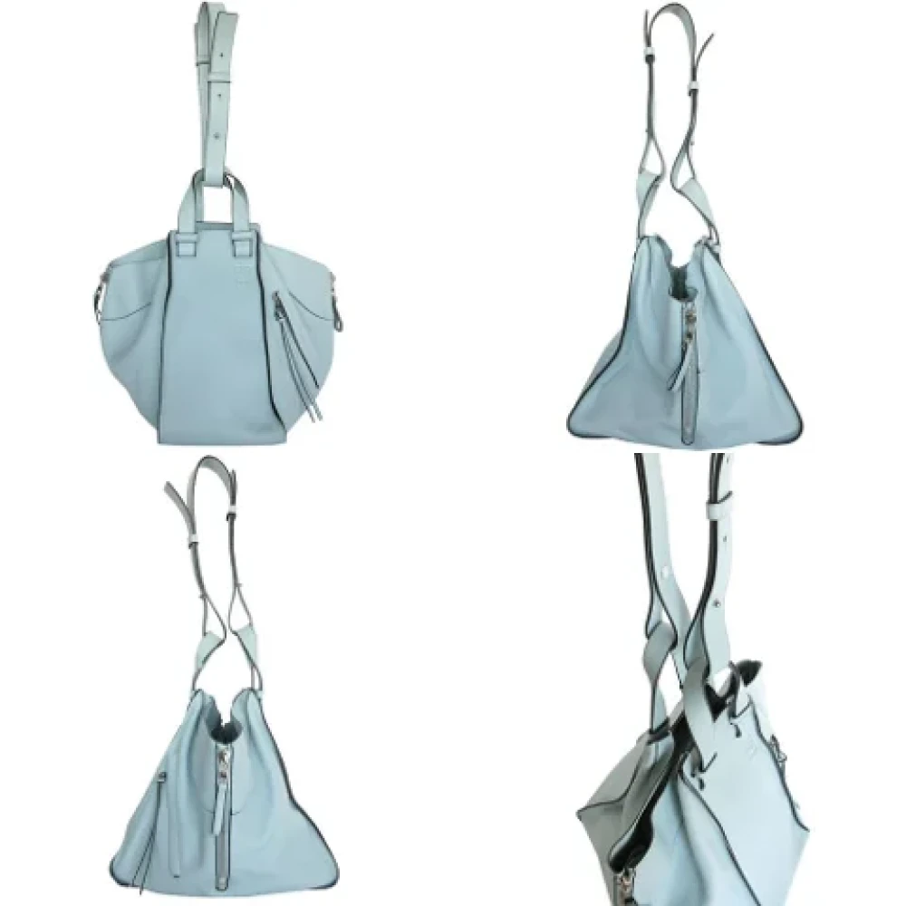 Loewe Pre-owned Leather handbags Blue Dames