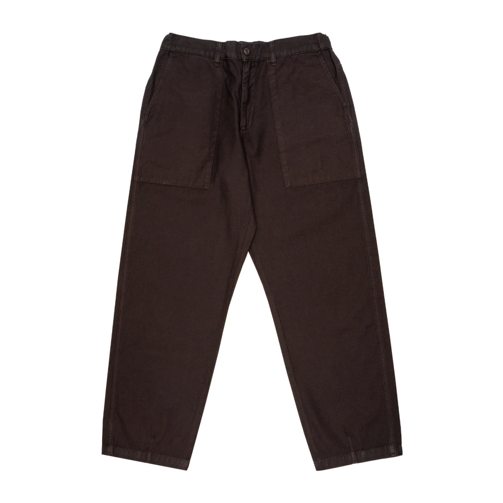 Edwin Comfortabele katoenen broek Brown Heren