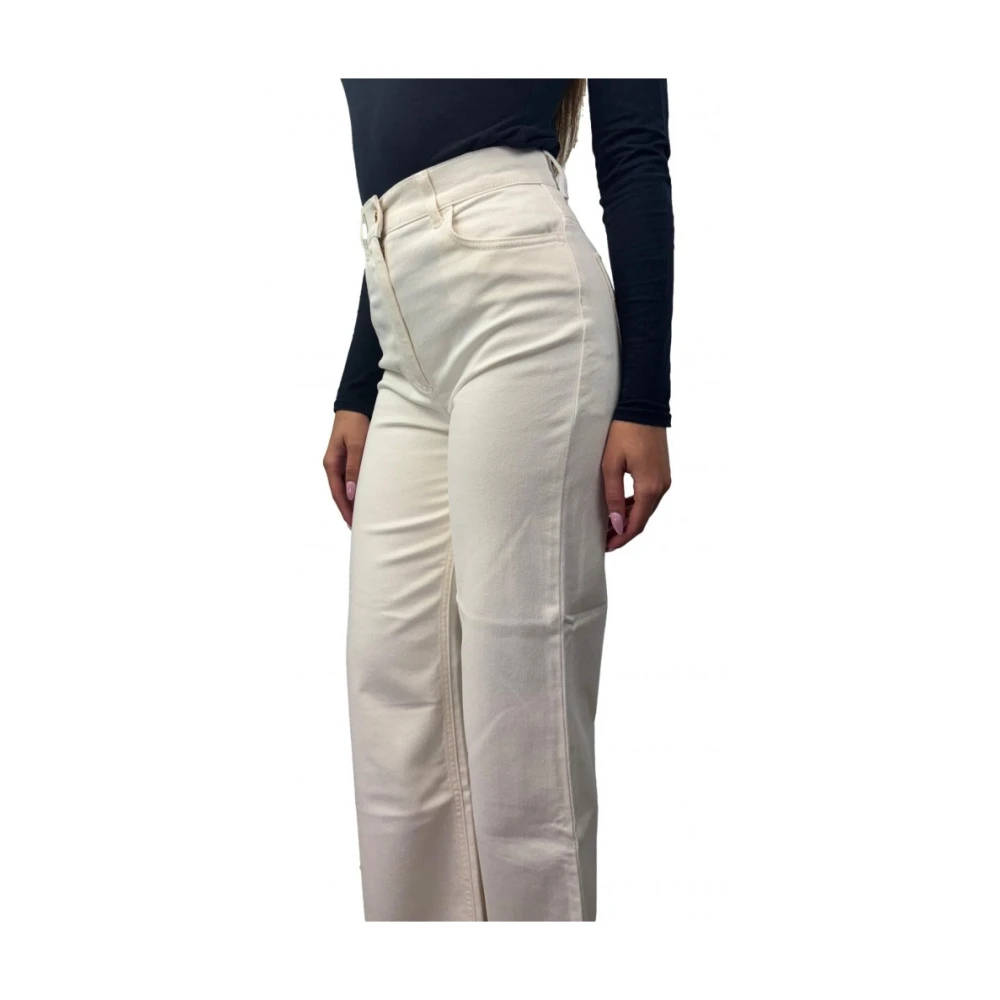 Elisabetta Franchi Witte Jeans met 98% Katoen White Dames