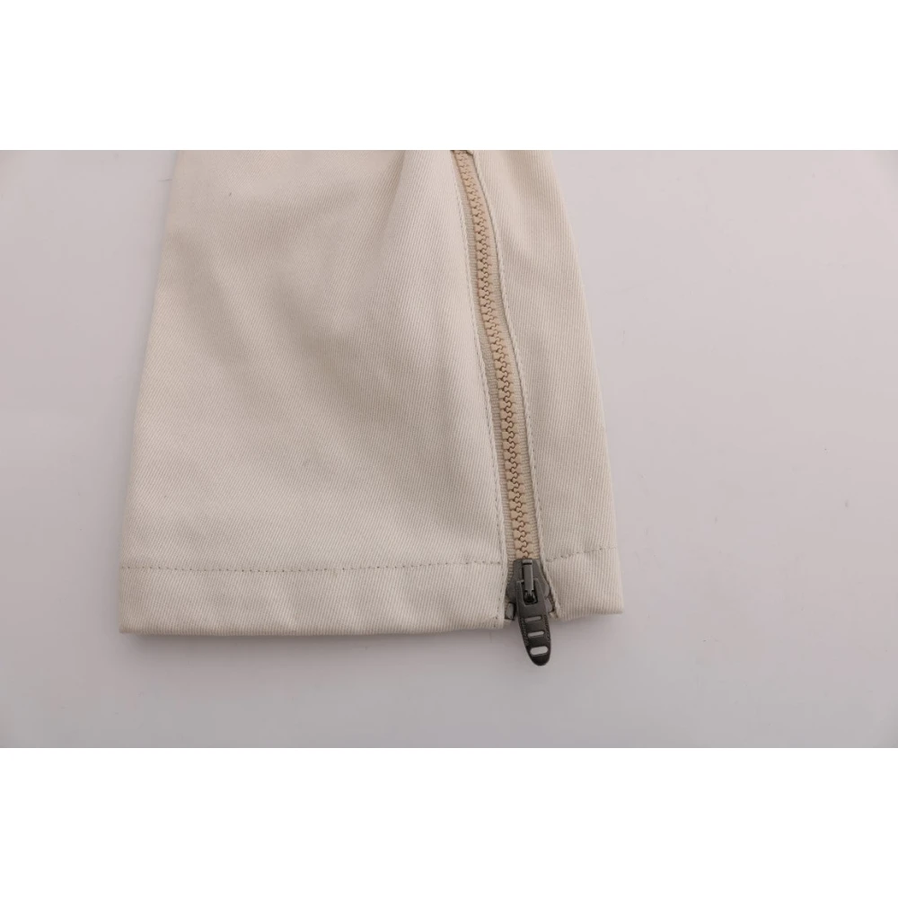 Ermanno Scervino Witte Slim Fit Denim Schat White Dames