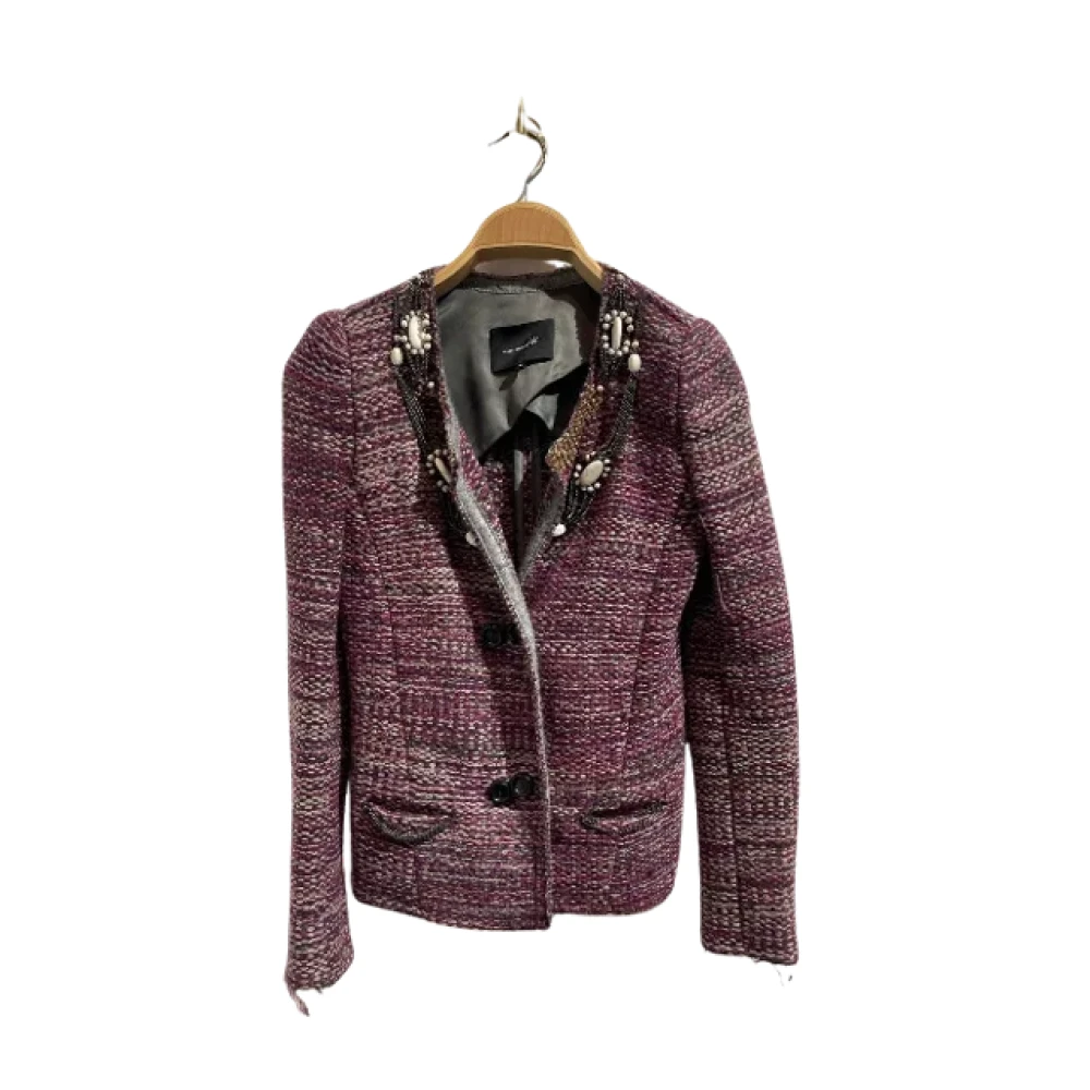 Isabel Marant Pre-owned Wool outerwear Purple Dames