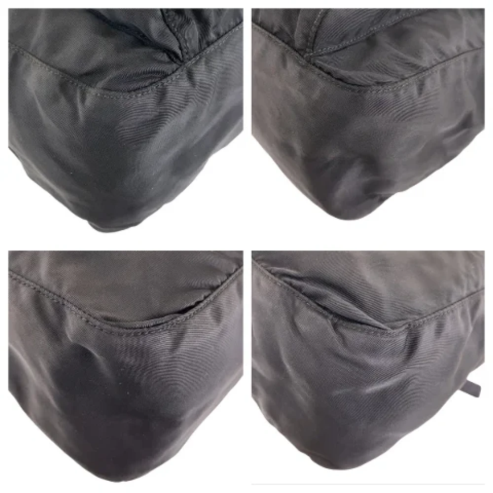 Prada Vintage Pre-owned Canvas prada-bags Black Dames