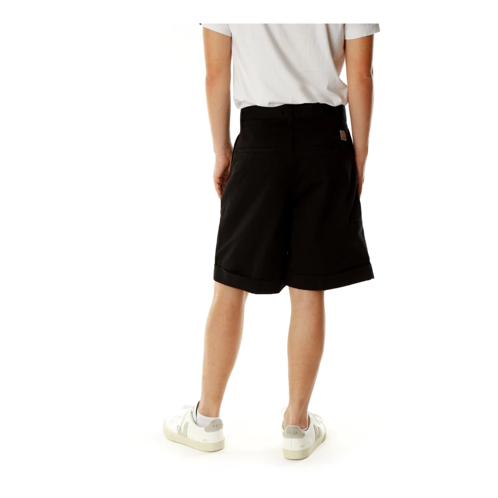 Carhartt WIP Casual Pleated Shorts Black Heren