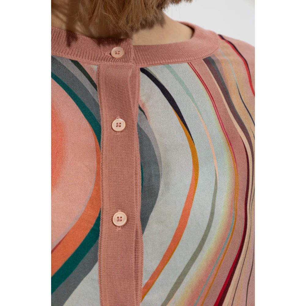 PS By Paul Smith Vest met streepmotief Pink Dames