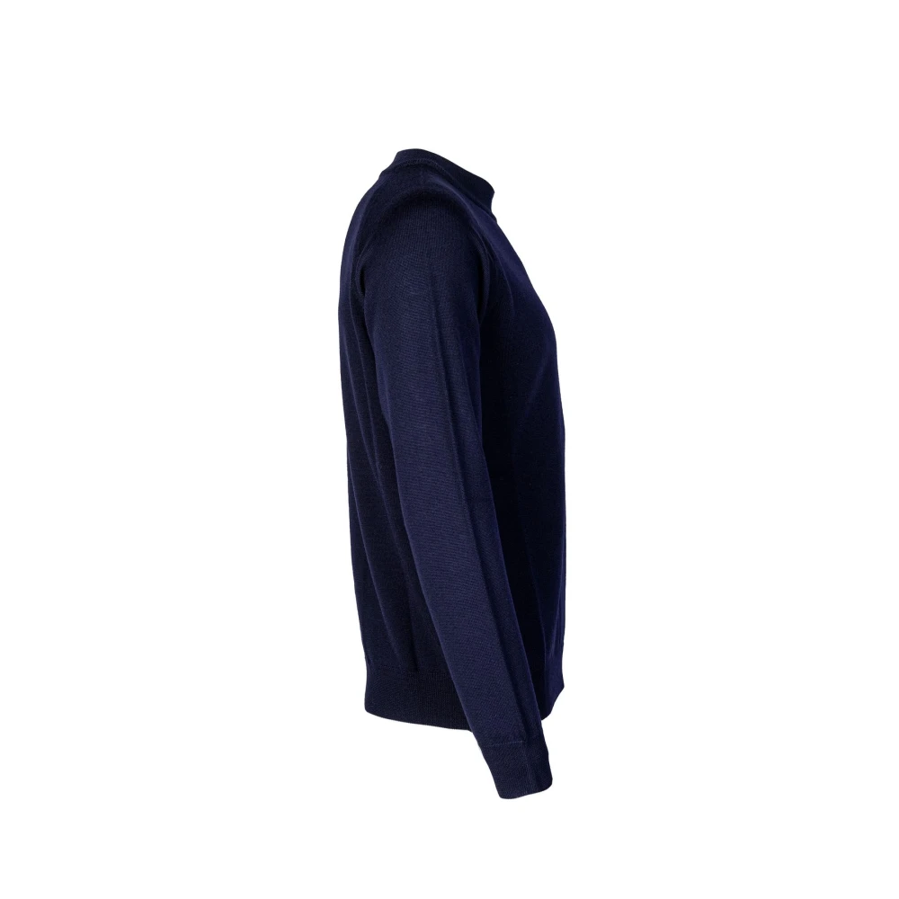 Mauro Grifoni Stijlvolle Ronde Hals Gebreide Kleding Blue Heren