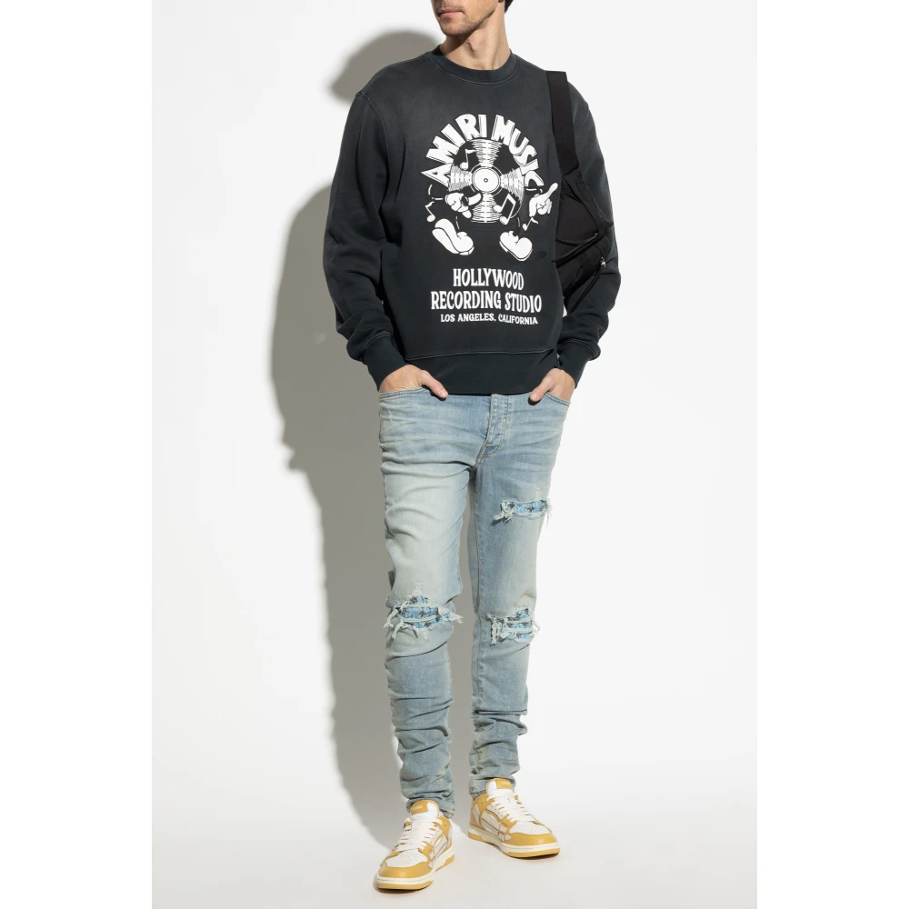 Amiri Gedrukte sweatshirt Black Heren