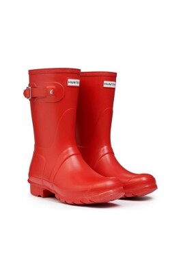 short-military-red-waterproof-rubber-boots