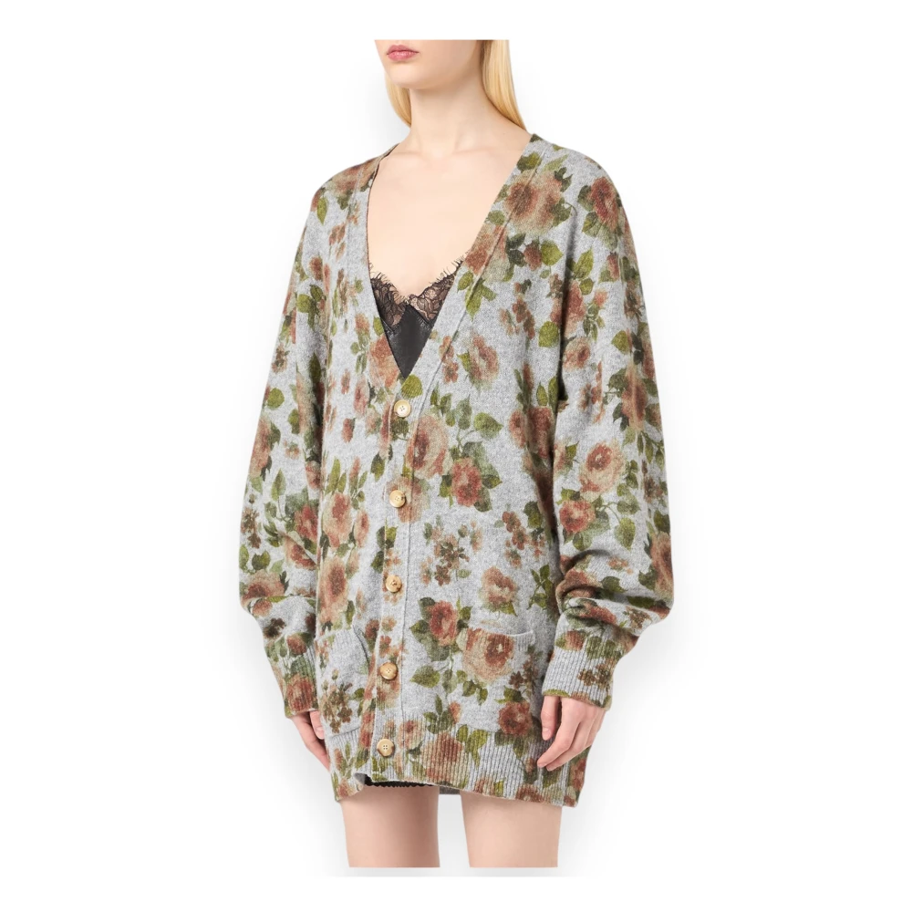 Blumarine Gebreide Cardigan voor Vrouwen Green Dames