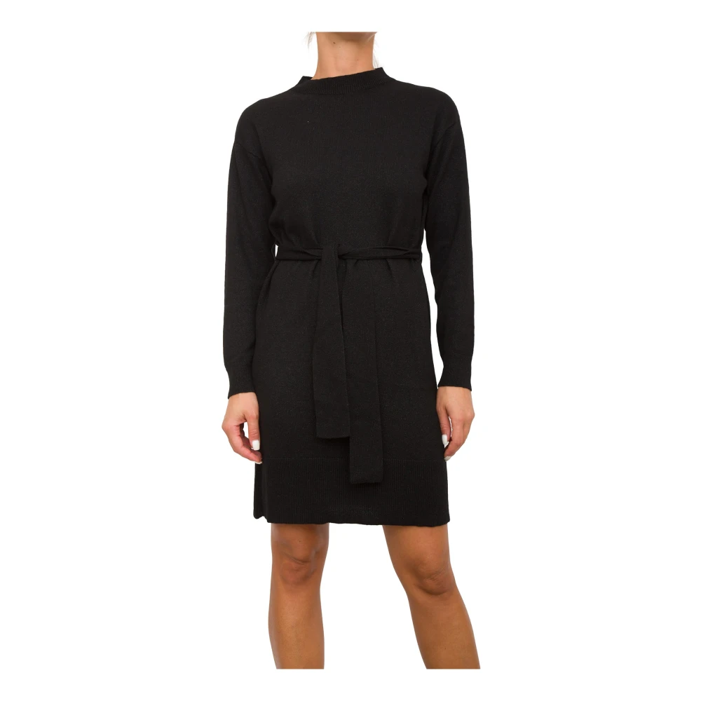 Armani Exchange Elegante Zwarte Jurk Black Dames