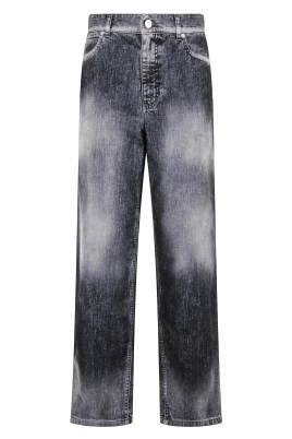 Flocked Denim Jeans