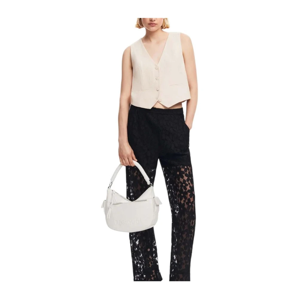 Desigual Middelgrote Polyethyleen Handtas White Dames