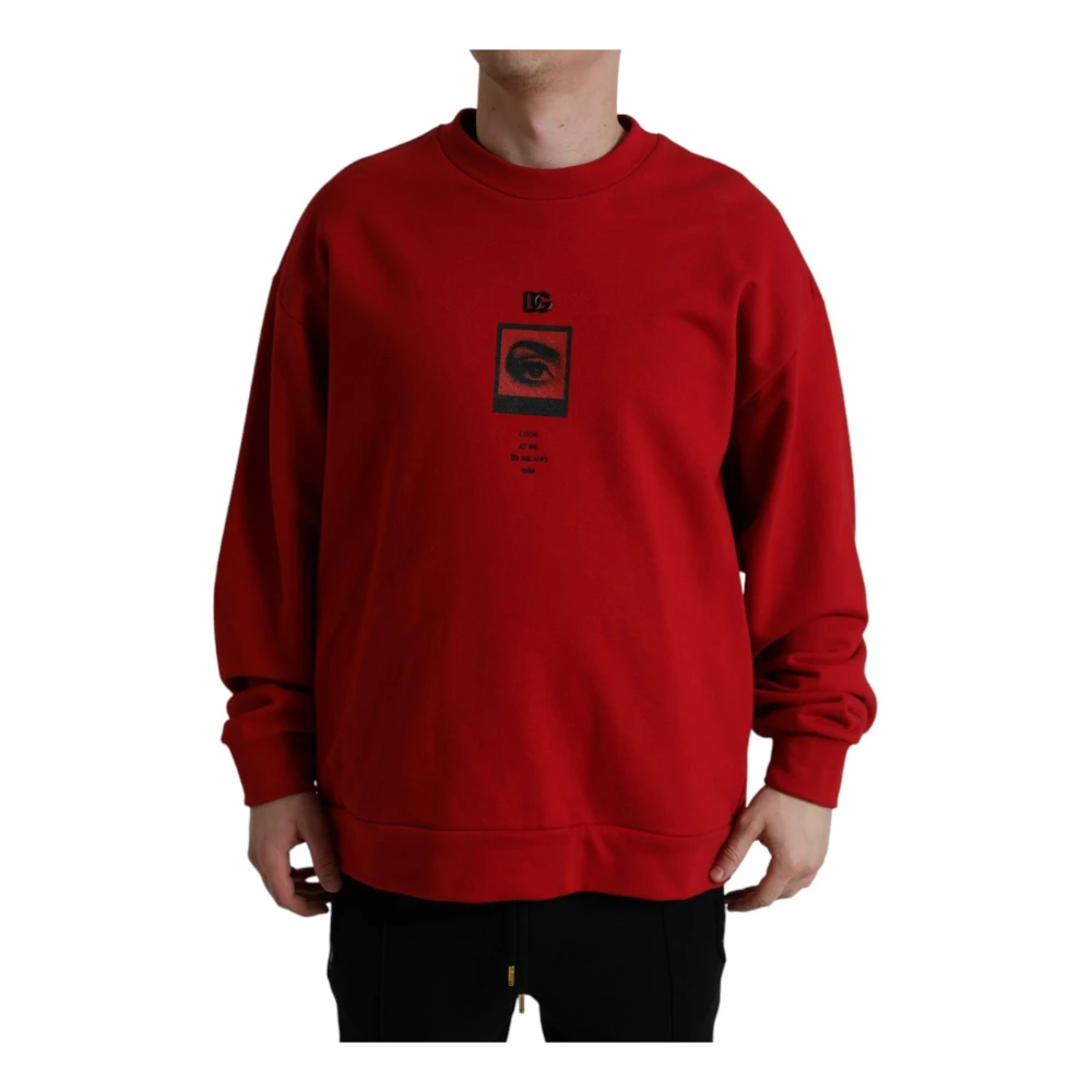Dolce & Gabbana Sweatshirts Red Heren