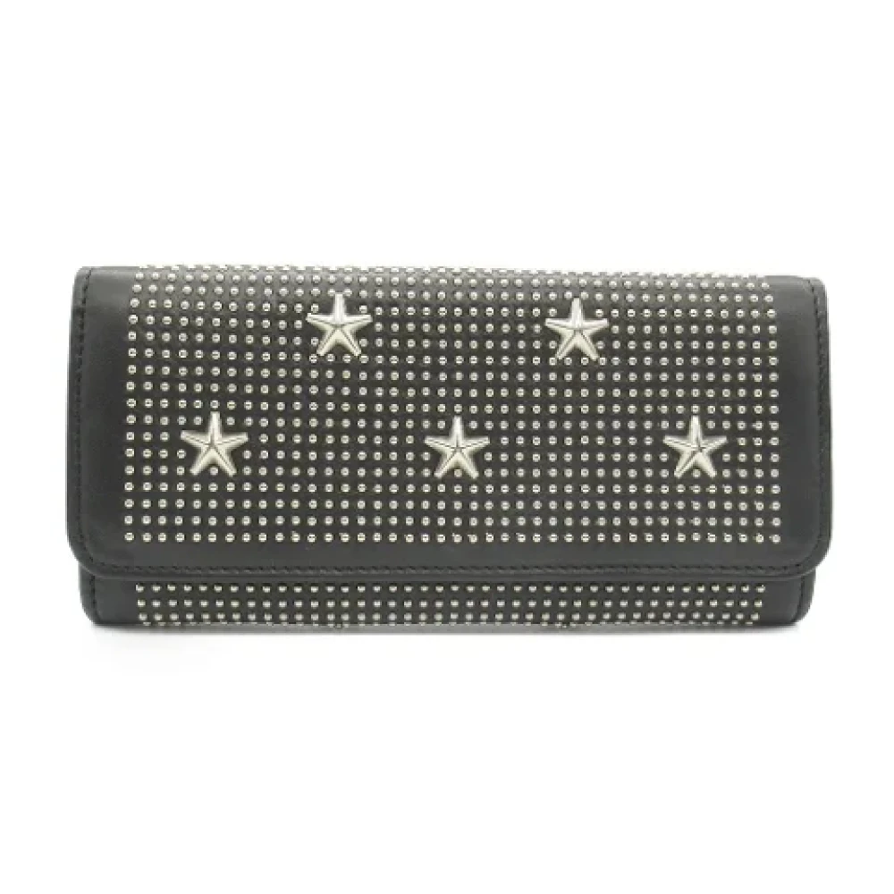 Jimmy Choo Pre-owned Leather wallets Black Dames