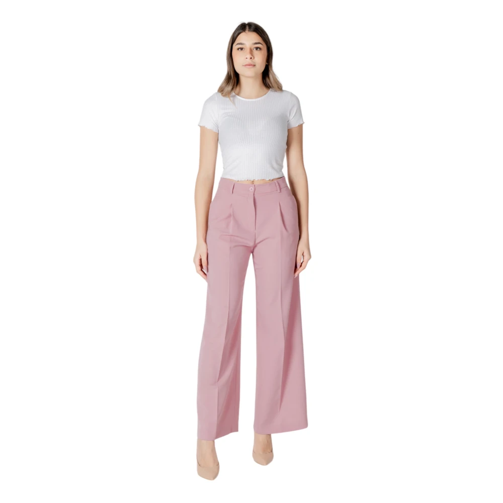 Liu Jo Elegante Palazzo Broek voor Vrouwen Pink Dames