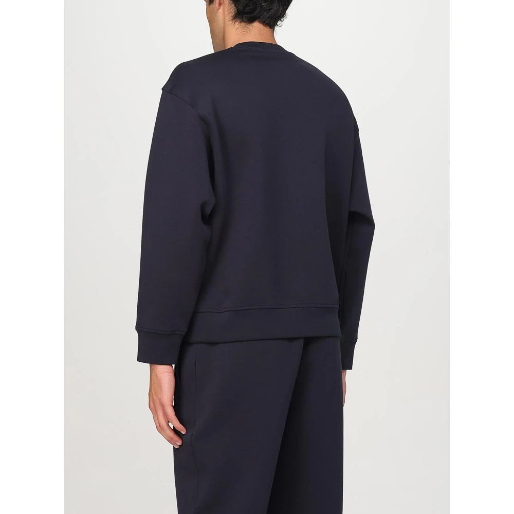 Emporio Armani Blauwe Sweaters voor Mannen Blue Heren