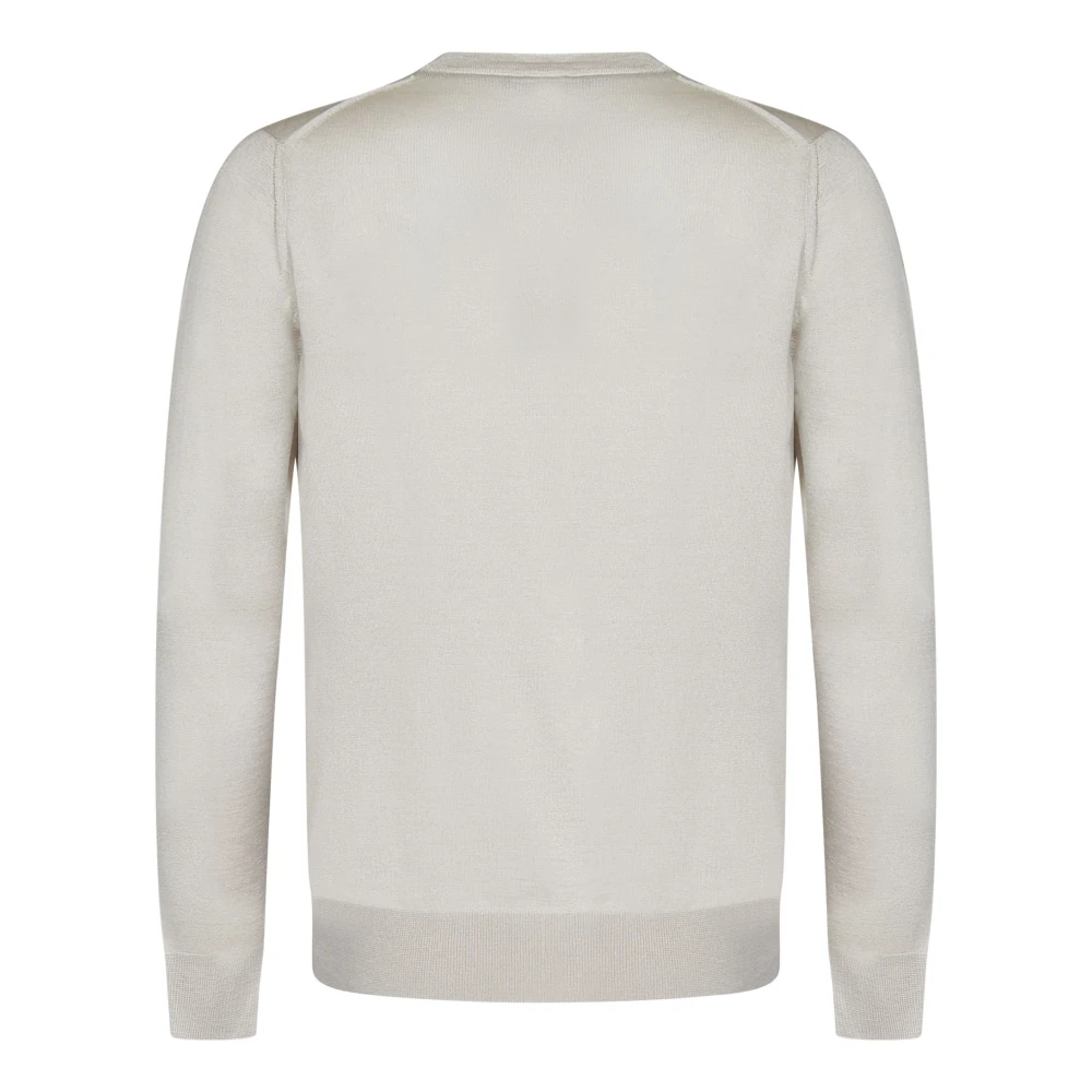 Brioni Luxe Ivoor Crew-Neck Sweater Beige Heren