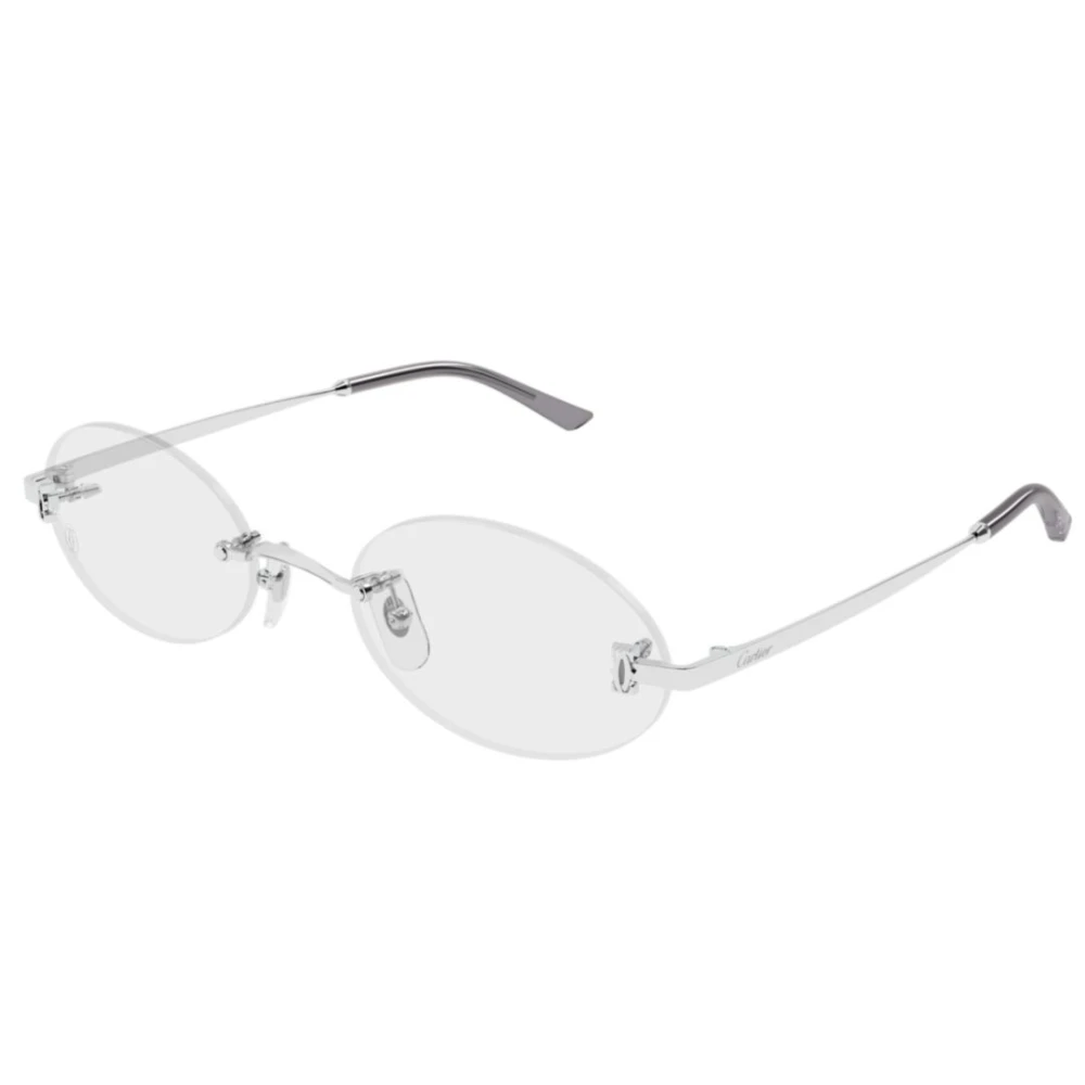 Cartier Unisex Gray Sunglasses, 52 Mm, Signature C Oval Frame