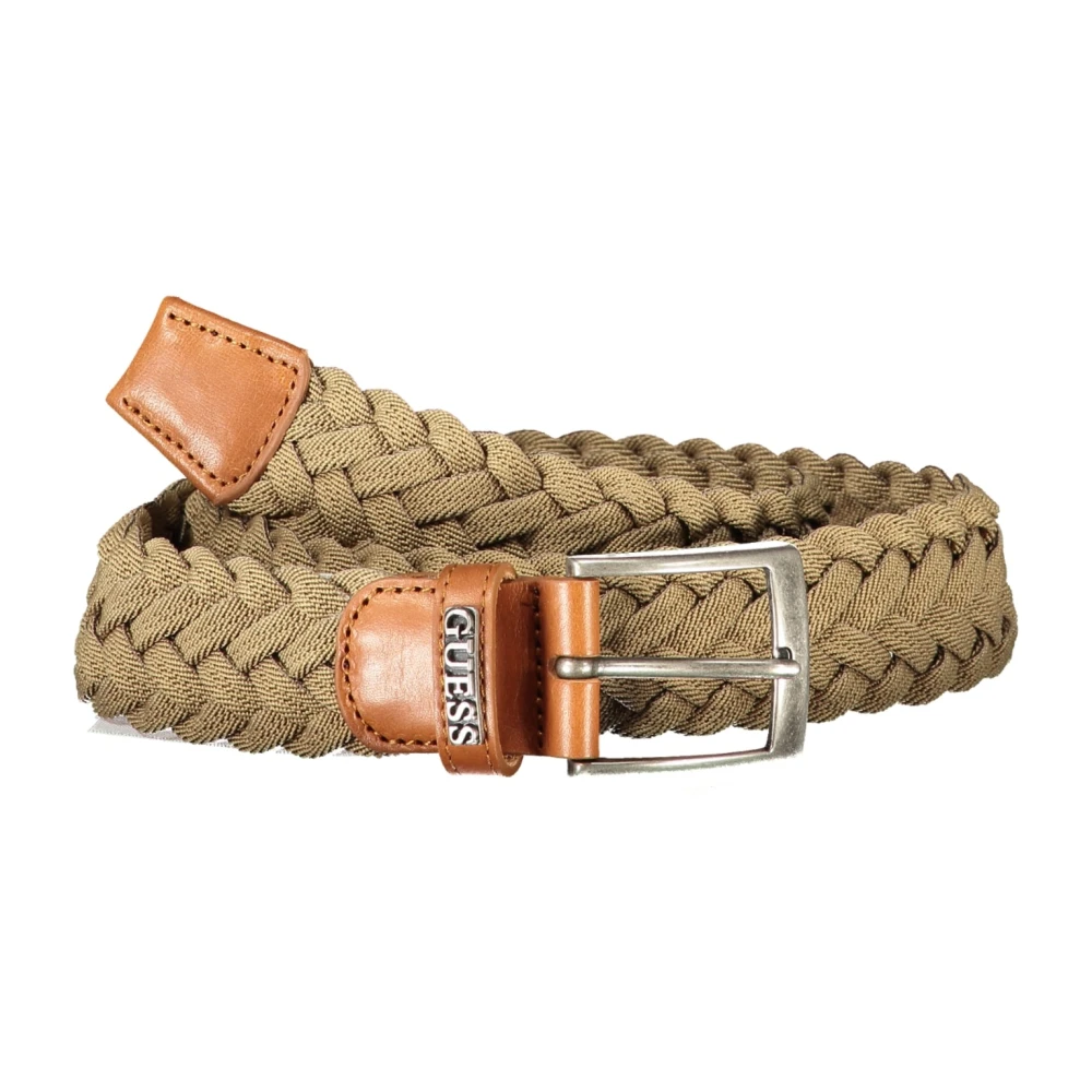 Guess Metalen Gesp Riem met Contrastdetails Green
