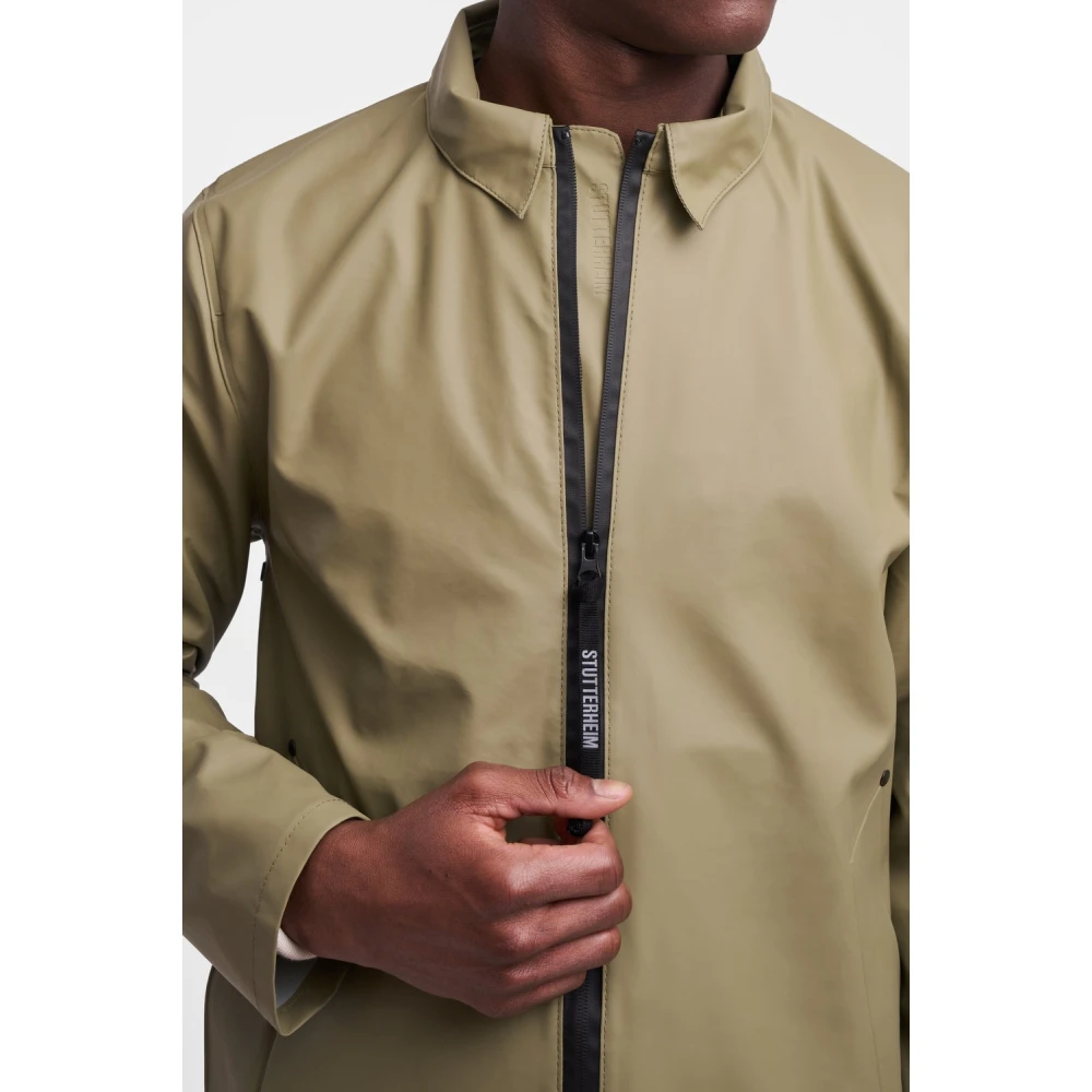 Stutterheim Lichtgewicht Waterdichte Parka Green Heren